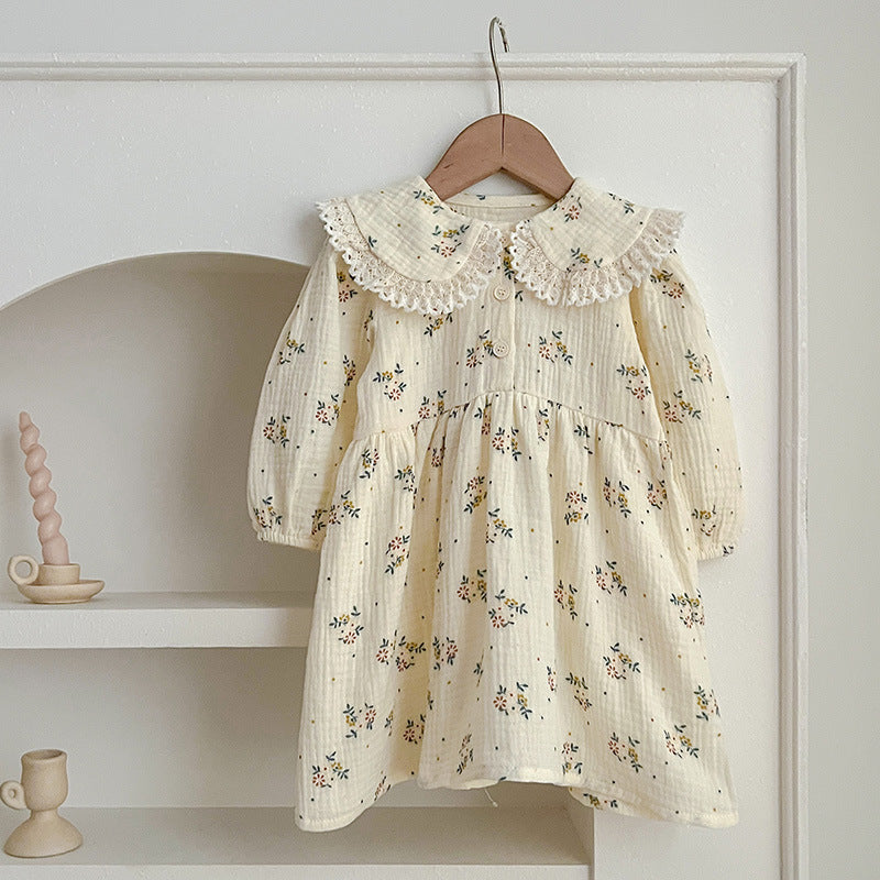 Adorable Baby Lace Collar Onesies or Floral Pattern Girls Dress
