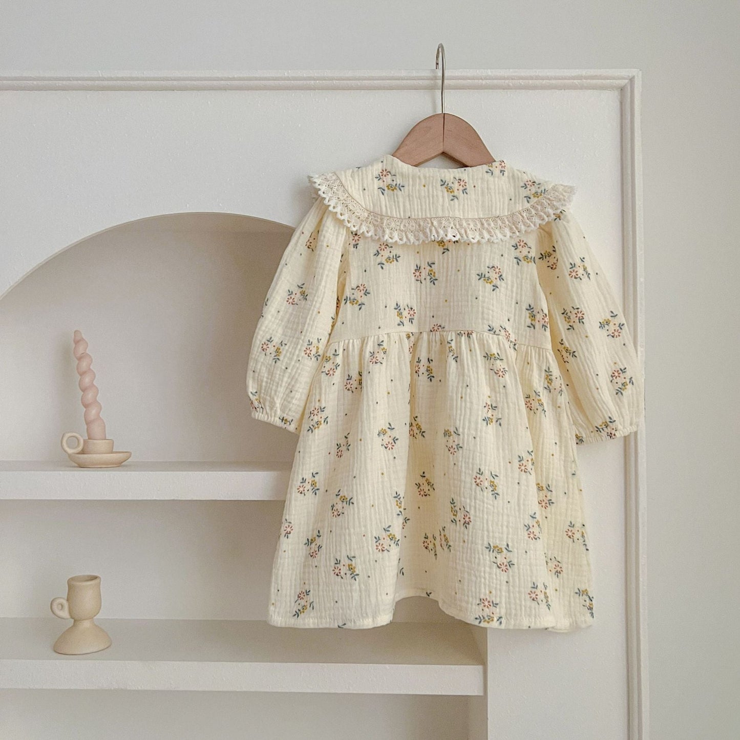 Adorable Baby Lace Collar Onesies or Floral Pattern Girls Dress