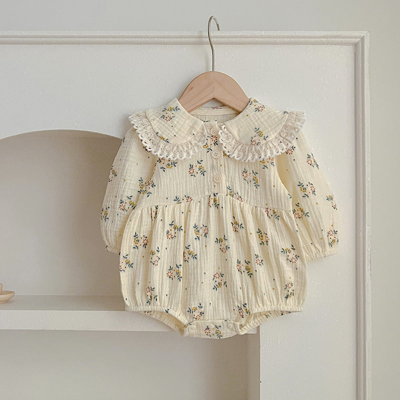 Adorable Baby Lace Collar Onesies or Floral Pattern Girls Dress