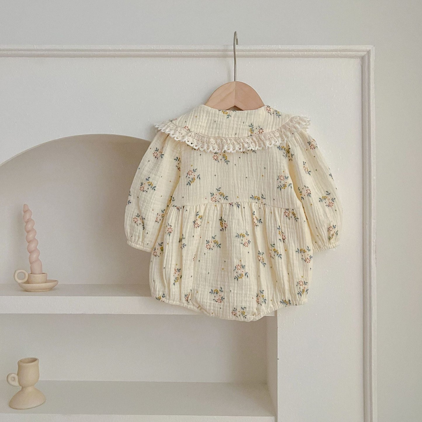 Adorable Baby Lace Collar Onesies or Floral Pattern Girls Dress